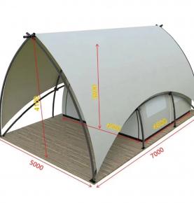 Water proof tent outdoor camping resort hotel oxford cloth bell safari tent for sale with factory price (5x7m 5x9m)