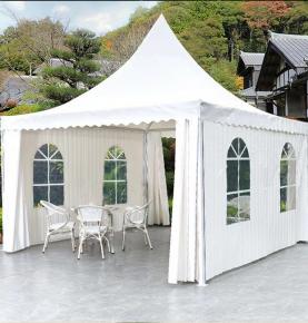 Fireproof 5x5 pagoda tent event for sale